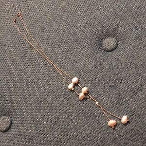 Salt water Pearl and Silver Necklace